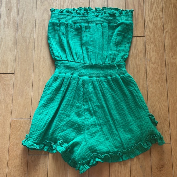 Green Romper Entro brand xsmall - Picture 4 of 4